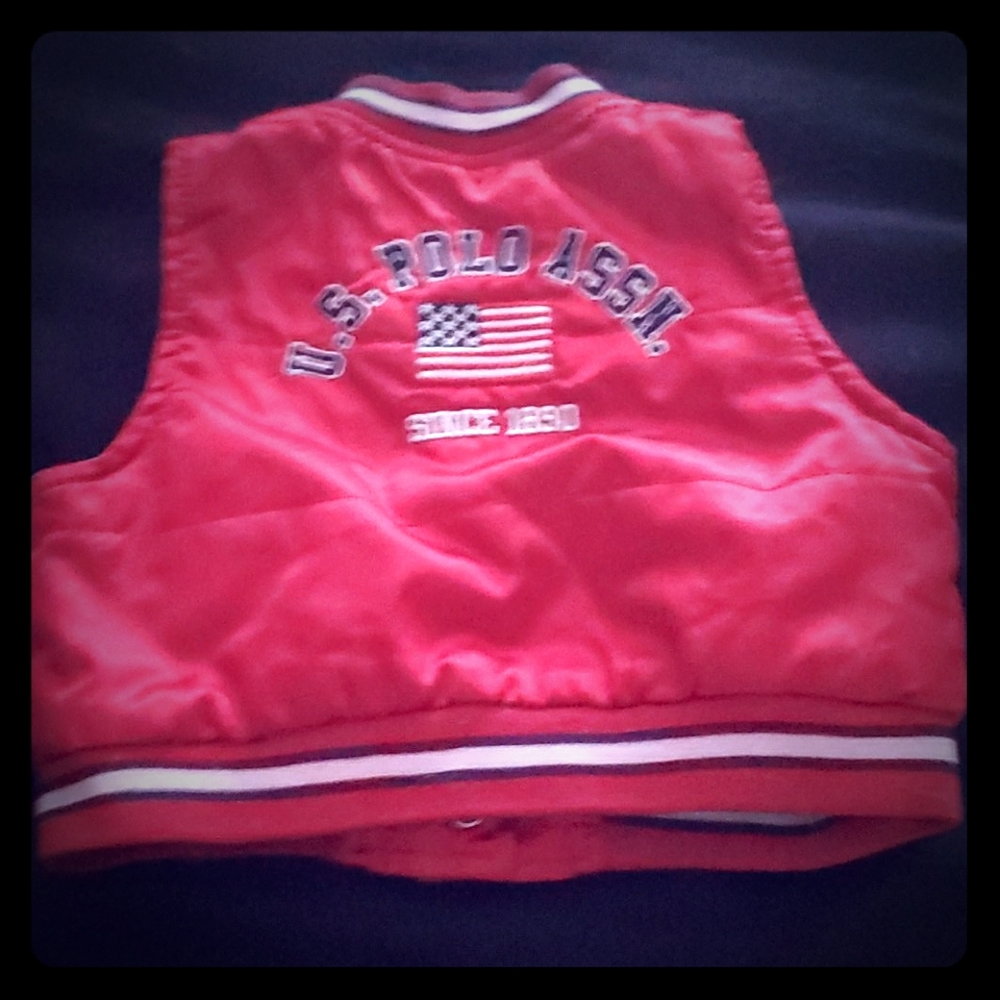 Us polo red puff vest